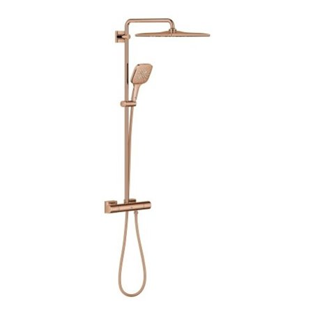 Grohe Duschsystem Rainshower SmartActive 310 Cube 26837 mit THM warm sunset