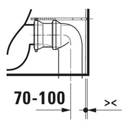 Duravit Stand-WC-Kombi, Tiefspüler Qatego 39x60cm, 6 l, Rimless, weiß Hochglanz