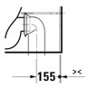 Duravit Stand-WC-Kombi, Tiefspüler Qatego 39x60cm, 6 l, Rimless, weiß Hochglanz