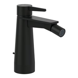 V&B Einhebel-Bidetarmatur Conum m Zugstangen-Ablaufgarnitur, matt black