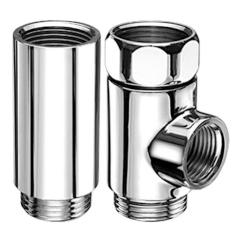 Schell T-/Distanzstück G 3/4 IG, mit Überwurfmutter, verchromt