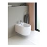 Duravit Wand Bidet Qatego 38,5x57cm, m HL, ÜL, Hahnloch, we hgl