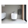 Duravit Wand Bidet Qatego 38,5x57cm, m HL, ÜL, Hahnloch, we hgl