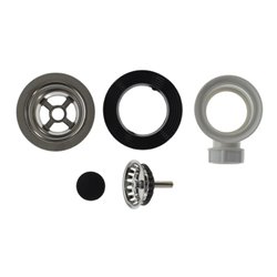 V&B Körbchenventil 120x220mm, hand f Restebecken, verchromt