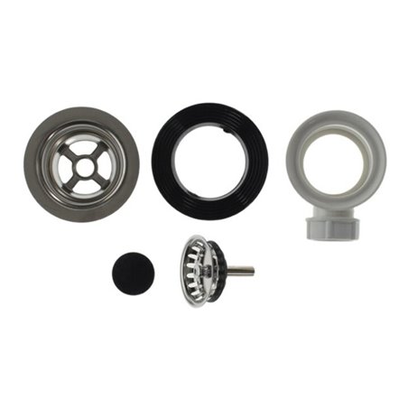 V&B Körbchenventil 120x220mm, hand f Restebecken, verchromt