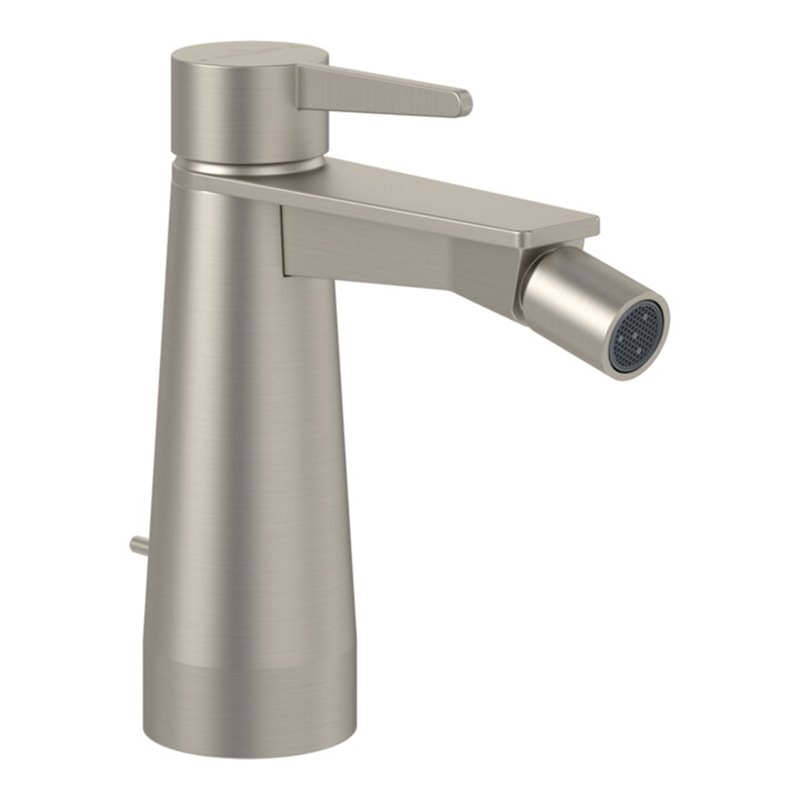 V&B Einhebel-Bidetarmatur Conum m Zugst.Abl.Gar., brushed nickel black