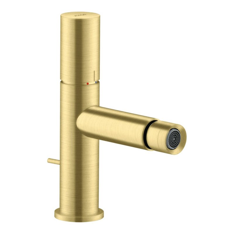 hansgrohe Bidet-Einhebelmischer Axor Uno A 124mm, m Griff, ZugstAblGar, brush. br