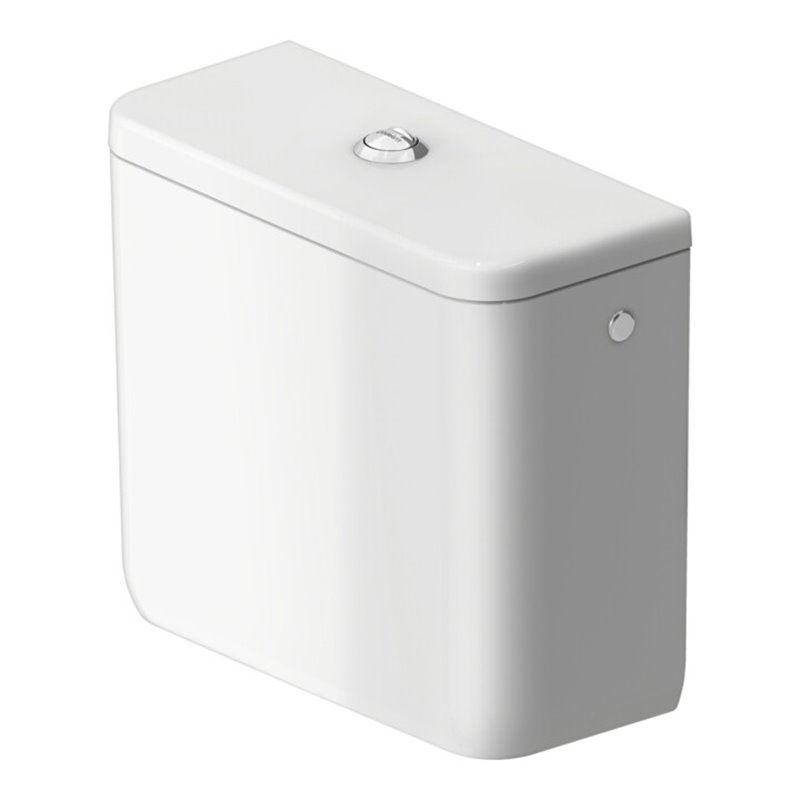 Duravit Spülkasten Qatego 40x18cm, 6/3 l, Anschl. re/li, we hgl