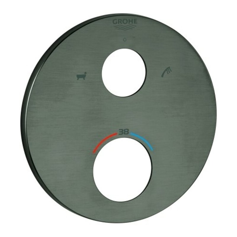 Grohe Rosette 49075 rund für THM-FMS hard graphite gebürstet