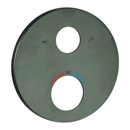 Grohe Rosette 49075 rund für THM-FMS hard graphite gebürstet