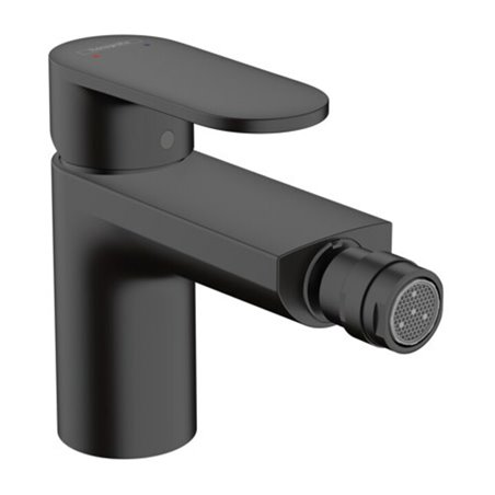 hansgrohe Bidet-Einhebelmischer Vernis Blend m Zugstangen-Ablaufgarnitur, mattschwarz