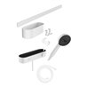hansgrohe Handbrause Set WallStoris 105 3jet Eco, m THM, BrSt, Access-Set, m.-we
