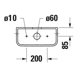 Duravit Spülkasten Qatego 40x18cm, 4,5/3 l, Anschl. re/li, we hgl