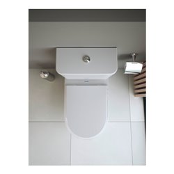 Duravit Spülkasten Qatego 40x18cm, 4,5/3 l, Anschl. unt li, we hgl