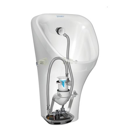 Duravit Elektronik-Absaug-Urinal DuraStyle 30x34cm, Bat-A, riml., o. Fl, we