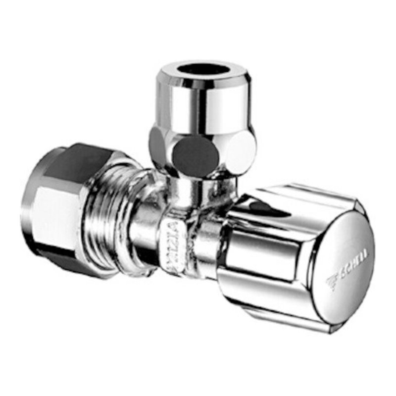 Schell Eckventil COMFORT d15mm G 1/2 AG, m regul., kiwa, verchromt