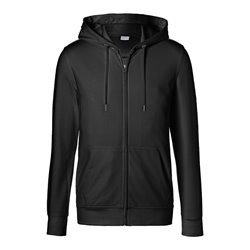 Kübler Shirts Kapuzen-Sweatjacke schwarz