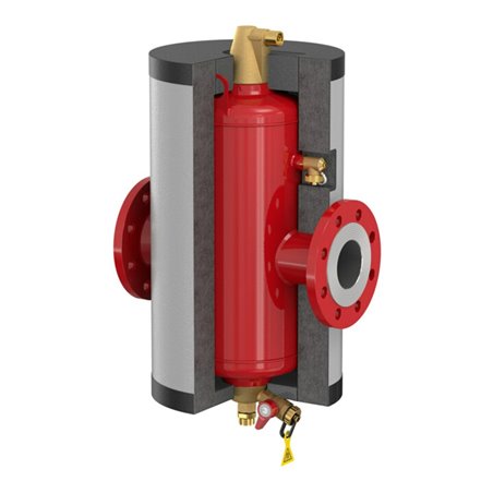 Flamco Isolierung Flamcovent Clean IsoPl 65, 502x280mm, we-alu (RAL 9006)