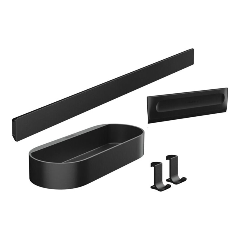 hansgrohe Duschset WallStoris Wandmontage, aus Kunststoff, mattschwarz