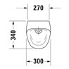 Duravit Elektronik-Absaug-Urinal DuraStyle 30x34cm, Netzanschl., riml., o. Fl, weiß