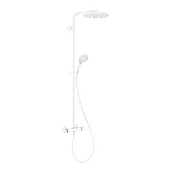 hansgrohe Showerpipe Raindance Select S mit Thermostat, 1jet, mattweiß