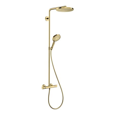 hansgrohe Showerpipe Raindance Select S m Thermostat, 1jet, polished gold optic
