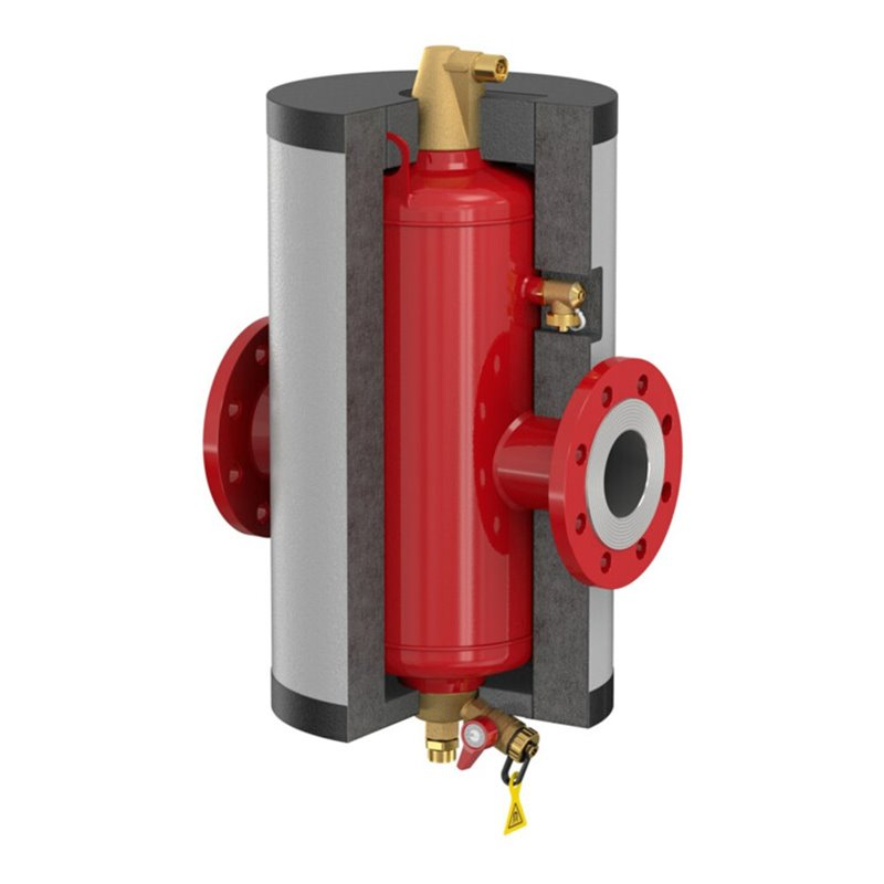 Flamco Isolierung Flamcovent Clean IsoPl 125, 806x470mm, we-alu (RAL 9006)