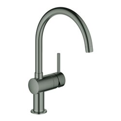 Grohe Spültisch-Einhebelmischer Minta h grap geb., schwenkb. Rohrausl, C-Ausl