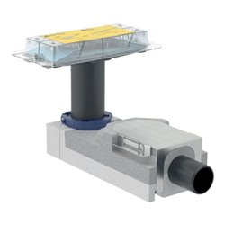 Geberit Rohbau-Set CleanLine d 50mm, f H am Einl 90- 220mm, z Duschr.