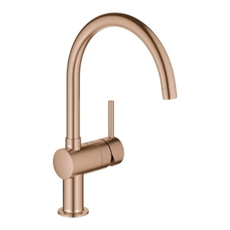 Grohe Spültisch-Einhebelmischer Minta warm ss geb., schwenkb. Rohrausl, C-Ausl