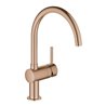 Grohe Spültisch-Einhebelmischer Minta warm ss geb., schwenkb. Rohrausl, C-Ausl