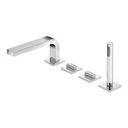 Keuco Wannen-4-Loch-Armatur Edition 11 WR-Mont., Ausl. 220mm, SW-chrom geb.