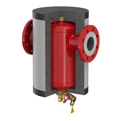 Flamco Isolierung Clean IsoPlus 50, 460x280mm, weißaluminium (RAL 9006)