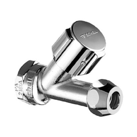 Schell Schrägsitzventil COMFORT G 1/2 IGxG 3/8 AG, kz Bauform, verchromt