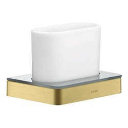hansgrohe Zahnglas Axor universal Glas, Wandmontage, brushed brass