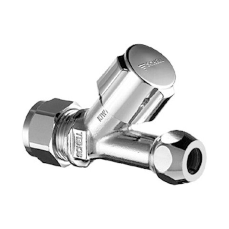 Schell Schrägsitzventil COMFORT DN 15, G 1/2 AG, d 15mm, verchromt