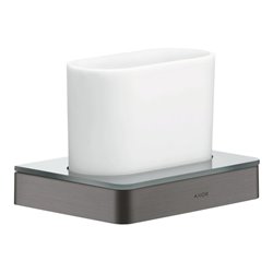 hansgrohe Zahnglas Axor universal Glas, Wandmontage, brushed black chrome