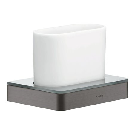 hansgrohe Zahnglas Axor universal Glas, Wandmontage, brushed black chrome