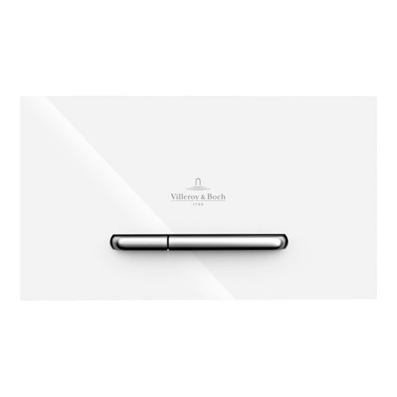 V&B WC-Betätigungsplatte ViConnect 300S 25,3x14,5x2cm, Kunststoff, weiß