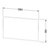 Duravit Einbaurahmen L-Cube f Spanplattenschraube, 125x75,1x1cm, graphit matt