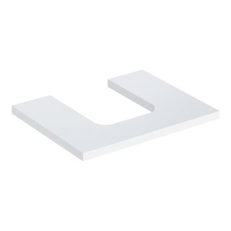 Geberit Waschtisch-Platte One 60x3x47cm, w/lack. hochgl., Ausschn mit.