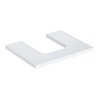 Geberit Waschtisch-Platte One 60x3x47cm, w/lack. hochgl., Ausschn mit.