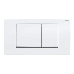 Geberit Betätigungsplatte Twinline 30 Pl/Dr w, Streif g verchromt, f 2-Mg-Spül.