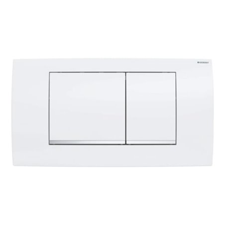 Geberit Betätigungsplatte Twinline 30 Pl/Dr w, Streif g verchromt, f 2-Mg-Spül.