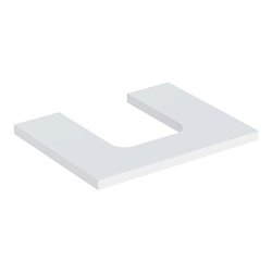 Geberit Waschtisch-Platte One 60x3x47cm, w/lack. ma, Ausschnitt mittig