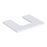Geberit Waschtisch-Platte One 60x3x47cm, w/lack. ma, Ausschnitt mittig