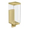 hansgrohe Lotionssp Axor Uni Rectangular Glas, Wandmontage, brushed brass