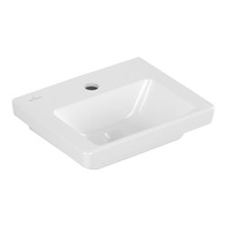 V&B Handwaschbecken Subway 3.0 37x30,5cm, eck., m HL/o Überlauf, weiß