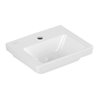 V&B Handwaschbecken Subway 3.0 37x30,5cm, eck., m HL/o Überlauf, weiß