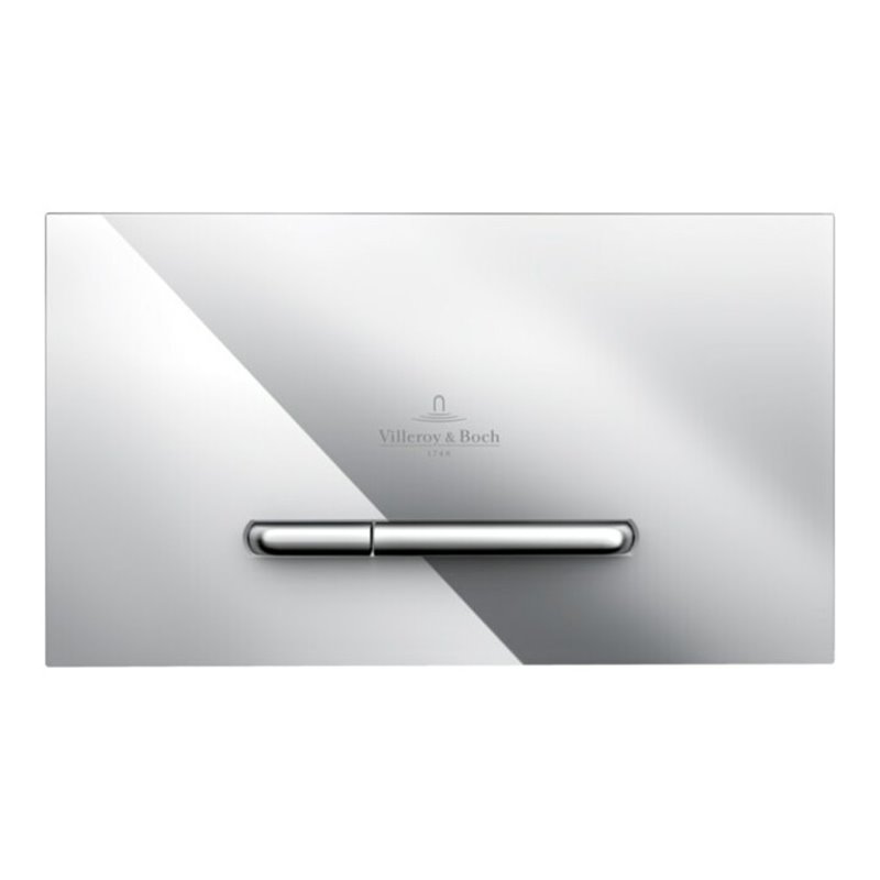 V&B WC-Betätigungsplatte ViConnect 300S 25,3x14,5x2cm, Kunststoff, verchromt